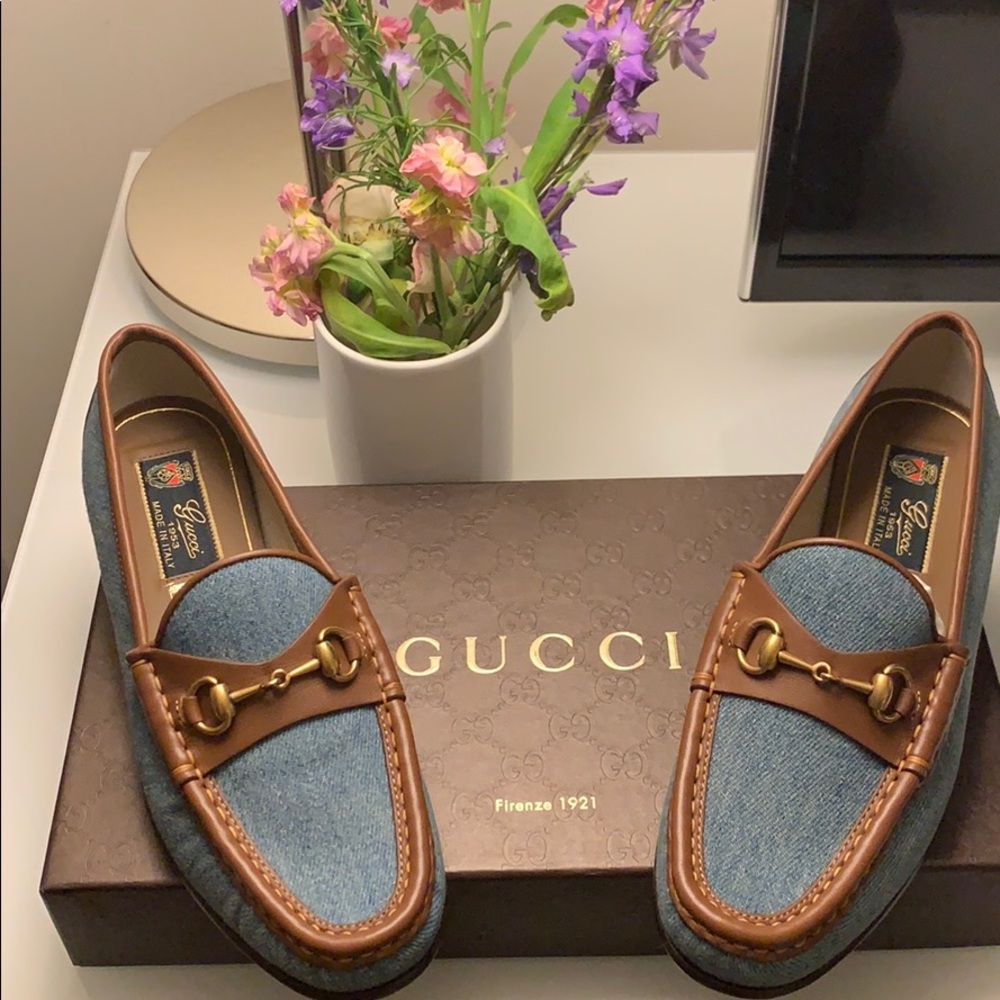 Gucci Denim Delave Loafers- Brand New size 36